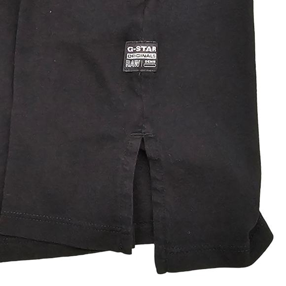 G Star Raw Shirt Womens Size Small Black Gold Short Sleeve Graphic Logo Tshirt - Picture 4 of 11
